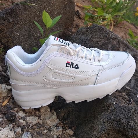 Кроссовки женские Fila Disruptor (Фила Дизраптор) реплика. Белые ...