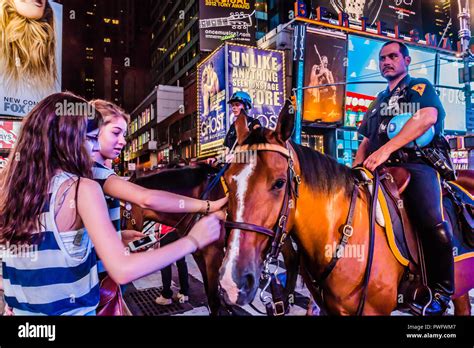 Times Square Theater District Manhattan New York New York USA Stock