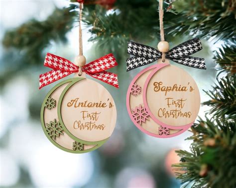 Personalized Ornament Baby 1st Christmas T Personalized Ornament