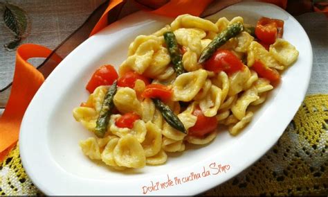 Orecchiette Con Asparagi E Pomodorini Dolci Note In Cucina Da Simo