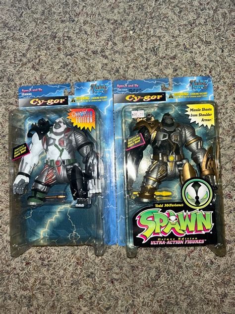 Mcfarlane Cygor Figure Set White Gold Variants Spawn Ebay