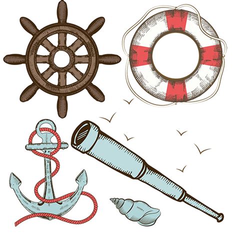 Vintage Nautical Clip Art