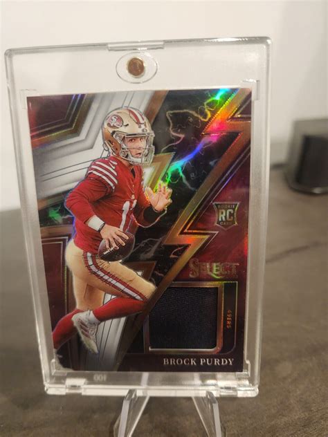 2022 Panini Select Brock Purdy Rookie Patch Prizm 10 75 SP 23 49ers RC