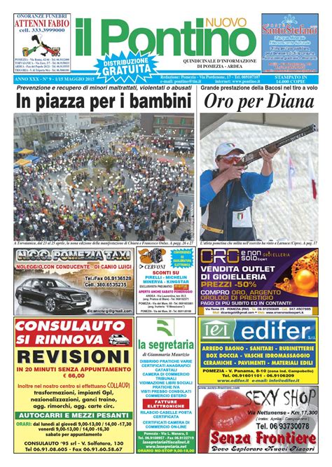 Il Pontino Nuovo - Anno XXX - n. 9 - 1/15 Maggio 2015 by Il Pontino/Il ...