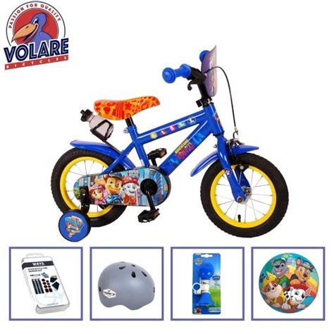 Vélo pour enfants Volare Paw Patrol 12 pouces Bleu Deux freins