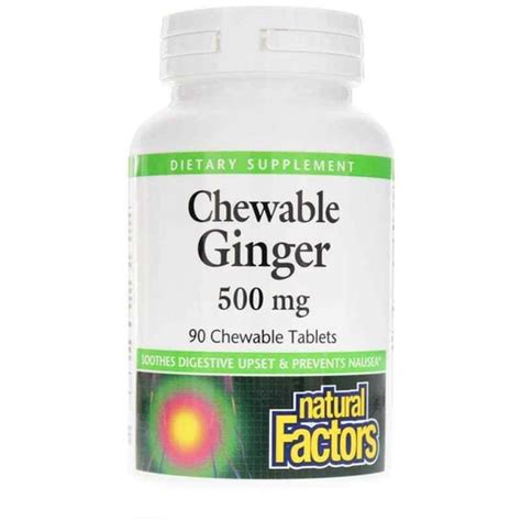 Chewable Ginger 500 Mg Natural Factors