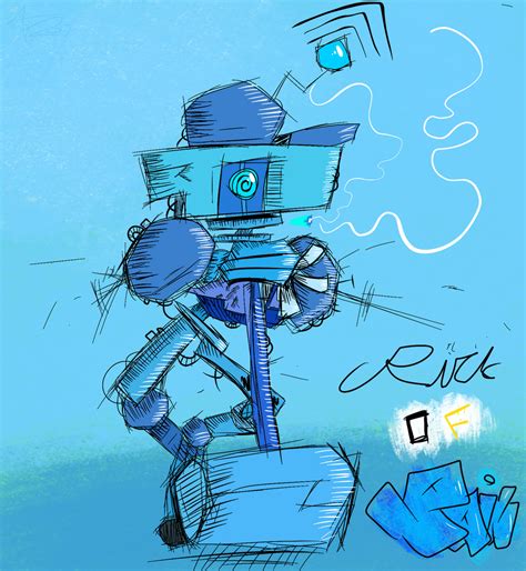 Risk of rain Han-D but blue by Asskick247 on Newgrounds
