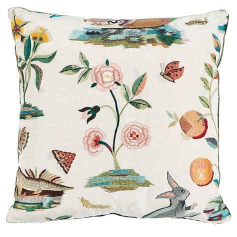 Schumacher X Johnson Hartig Robert Burns Pillow In Multi For Sale At