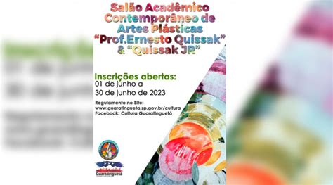 Encerram Nesta Semana As Inscrições Para O Salão Municipal Acadêmico E