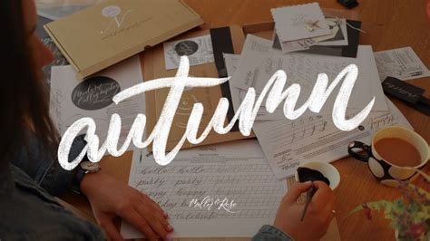 Autumn Modern Calligraphy Workshop At Cedar Farm