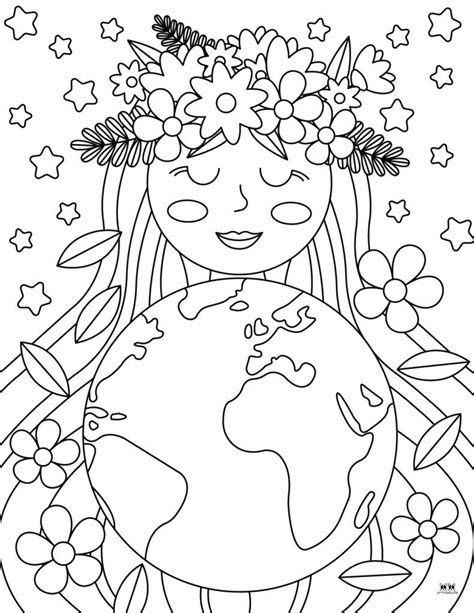 Earth Day Coloring Pages Coloring Pages Nature Coloring Book Art