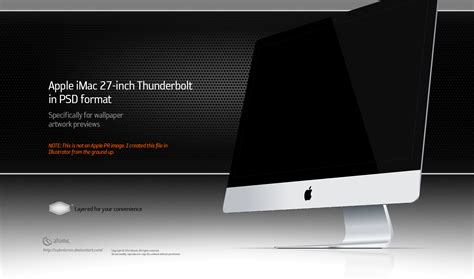 Apple iMac 27-inch Thunderbolt by submicron on DeviantArt