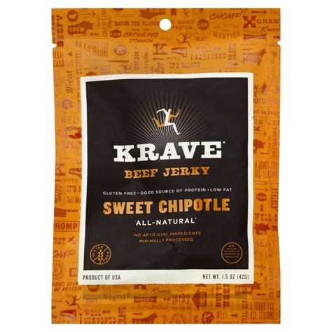 Krave Sweet Chipotle Beef Jerky Shop Jerky At H E B