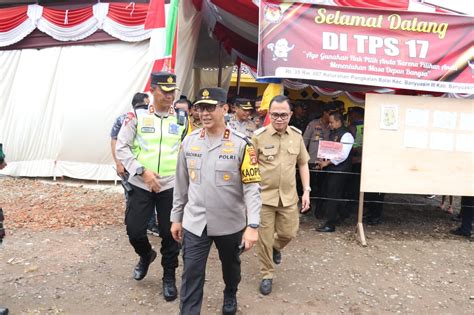 Kapolda Sumsel Monitoring Kesiapan Pengamanan TPS Pemilu 2024 Di