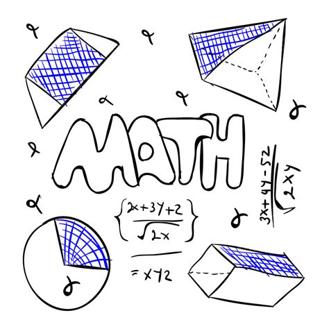 Mathematic Concept Study Illustration Matematika Konsep Rumus Png