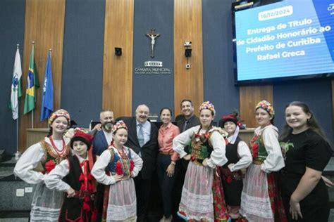 Prefeito de Curitiba Rafael Greca agora é cidadão honorário de São