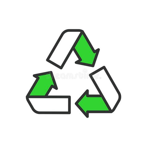 Green Recycle Arrows Stock Illustrations Green Recycle Arrows