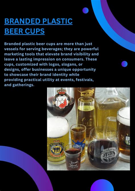 Ppt Elevating Brand Presence With Branded Plastic Beer Cups Powerpoint Presentation Id13015818