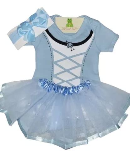 Kit Mesversário Body Saia De Tule E Laço Cinderela Princesas