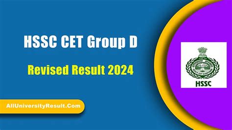 Hssc Cet Group D Revised Result Has Been Released Check Your