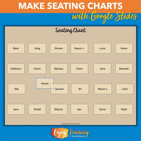 Classroom Seating Chart Template Editable | Review Home Decor