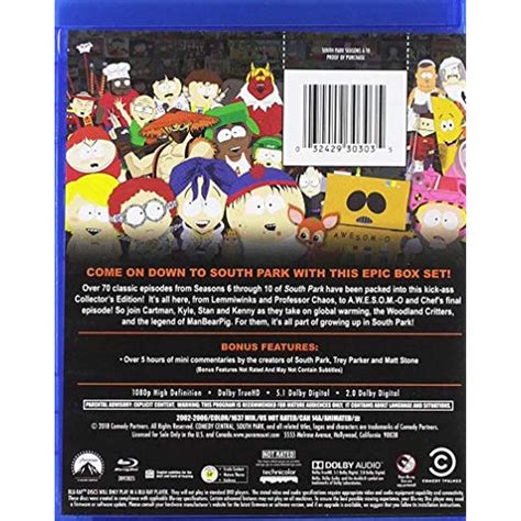 South Park Complete Series Seasons 6 10 Mini Mega Pack Blu Ray Box Set