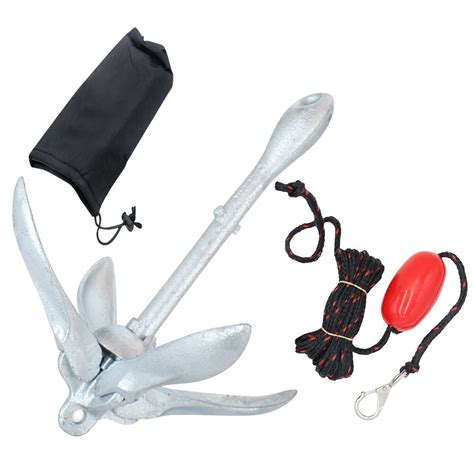 folding anchor fishing accessories  kayak canoe grandado