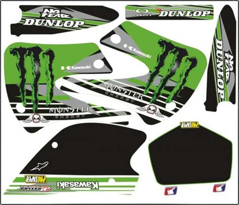 Kawasaki KX 85 1998 2013 Numbers Decals Set MXG ONE Best Moto Decals