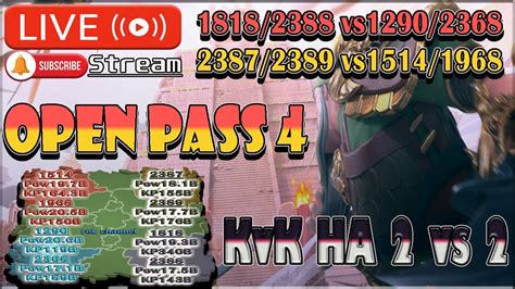 Ngày 2 1818 2388 Open Pass 4 KvK HA Rise of Kingdoms YouTube