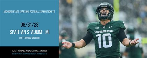 Michigan State Spartans Football Season Tickets Tickets | 31 August ...