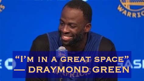 Draymond Podziemski Started Clappingnot Sure I Deserve A Round Of