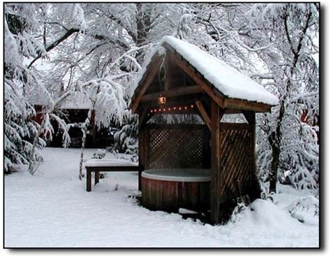 Using A Hot Tub Spa Outside In The Winter