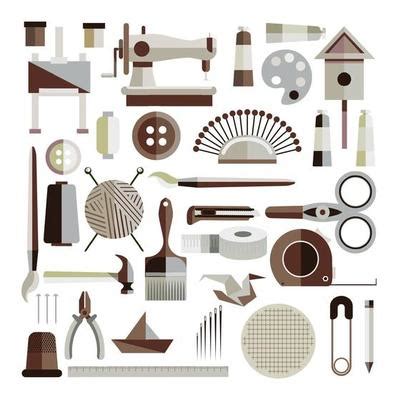 Craft Supplies Vector Art, Icons, and Graphics for Free Download