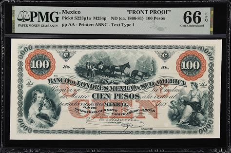 Mexico El Banco De Londres Mexico Y Sud America Pesos Xx P