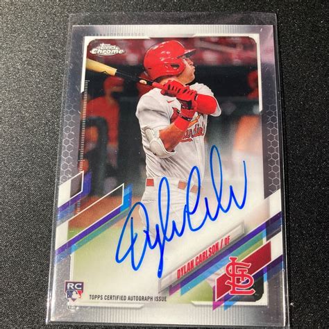 Yahoo オークション Dylan Carlson 2021 Topps Chrome Auto RC