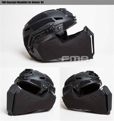 Specwarfare Airsoft FMA Gunsight Mandible For Helmet Black