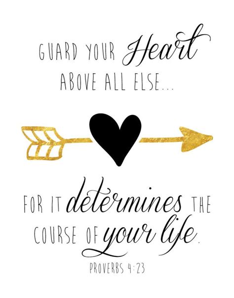 Guard Your Heart Bible Verse Bible Verse Prints Scripture Art From It Flows The Springs Of Life