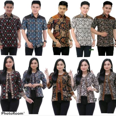 Jual Batik Pria Batik Wanita Couple Batik Atasan Batik Blouse Batik