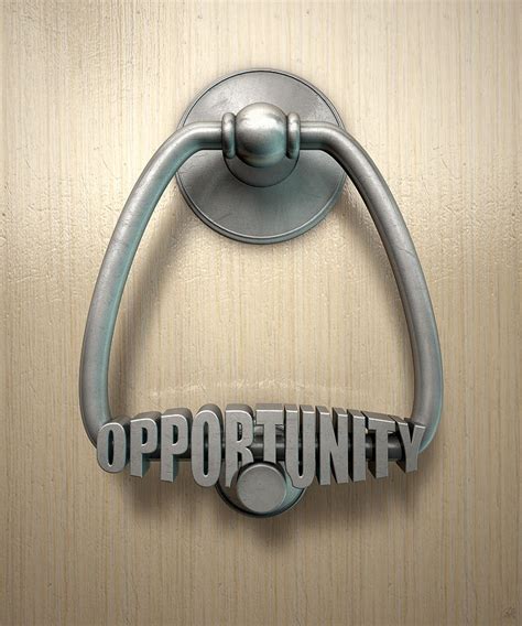 Opportunity Knocks Door Knocker Digital Art by Allan Swart - Pixels