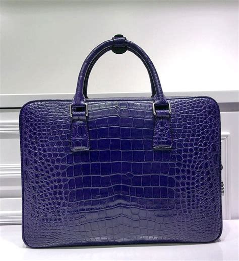 Luxury Alligator Business Bag Alligator Leather Briefcase For Men