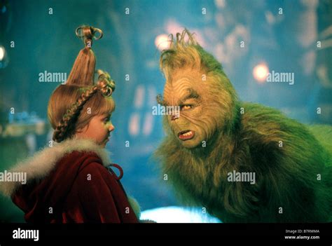 How The Grinch Stole Christmas Year 2000 Director Ron Howard Taylor Monsen Jim Carrey Stock