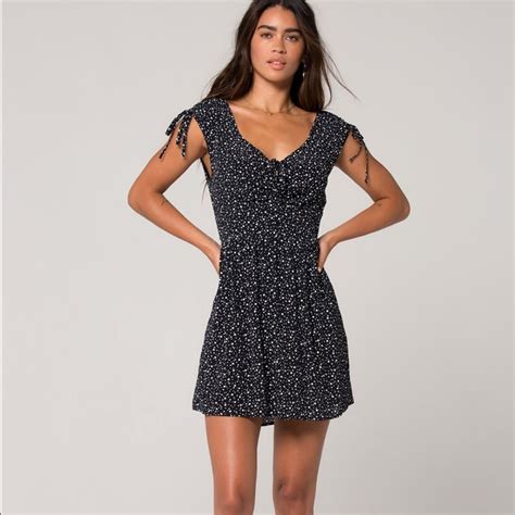 Dotted Black And White Dress - Gem