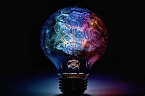 Premium Photo A Vibrant Concept Light Bulb Sparking Ideas And