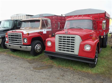 2 International Trucks From Late 1960s And Late 1970sthe Loadstar And The