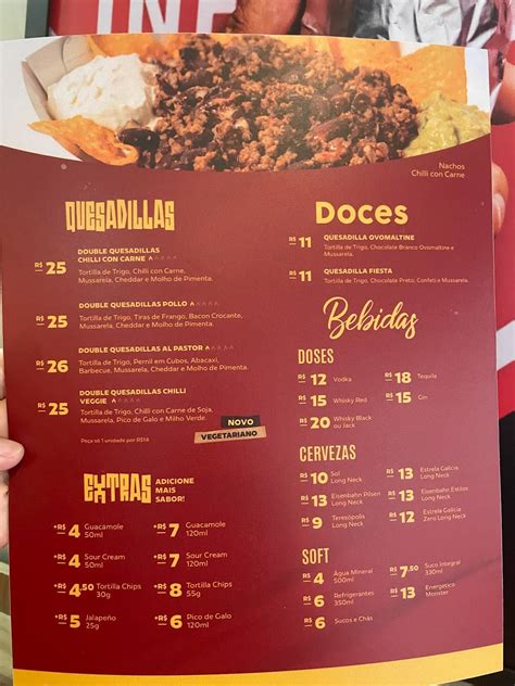 Menu At El PatrÓn Mexican Food Restaurant Curitiba