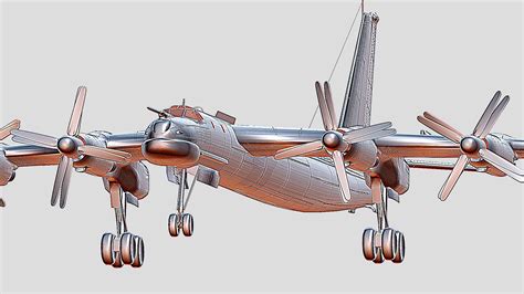 Tu 95 Bear Buy Royalty Free 3d Model By Silliconvalleypilot Real3d