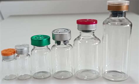 Glass Injection Vials With Rubber Stopper And Aluminum Caps Amber Clear Glass Vial And Medical