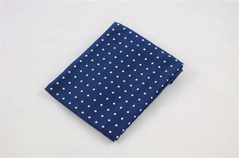 Royal Blue And White Polka Dot Pocket Square The Groom Collection