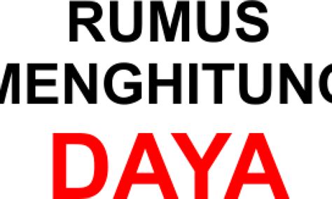 Daya Listrik Dapat Diberi Satuan