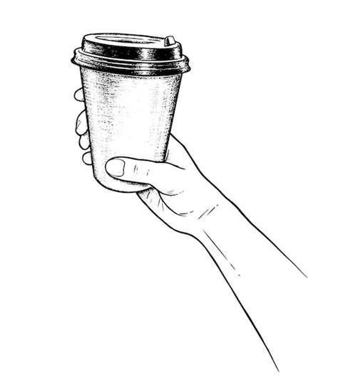 Premium Vector Hand Holding Takeaway Coffee Cup